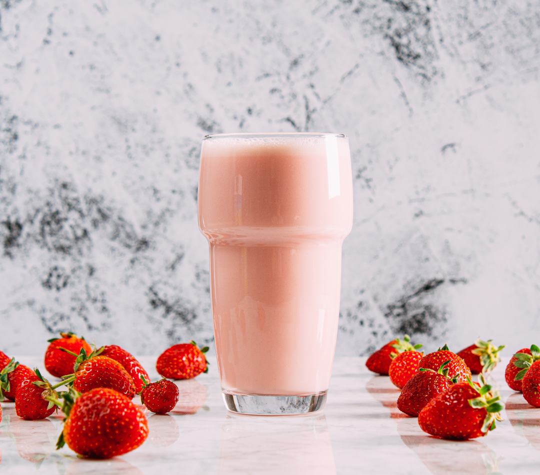 Milkshake griotte et fraise