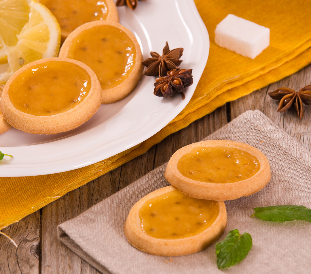 Tartelettes Amandine (abricot, pêche et amandes)