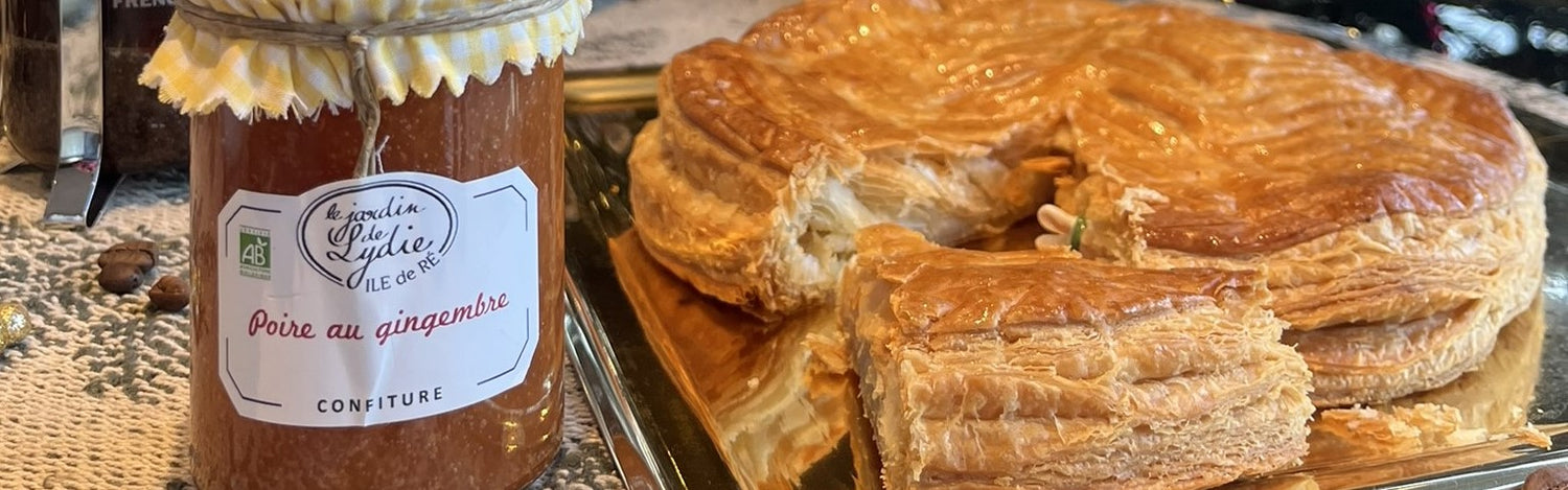 Galette des rois à la confiture poire gingembre