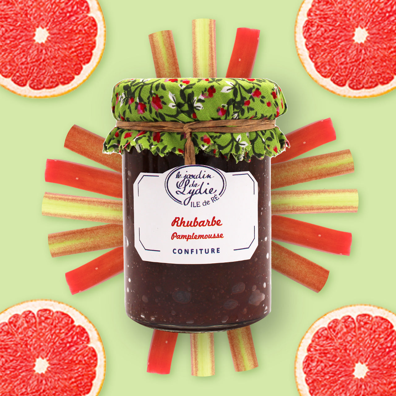 Rhubarbe pamplemousse